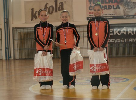1., 2. a 3. místo (Romča, Barča, Štěpánka)